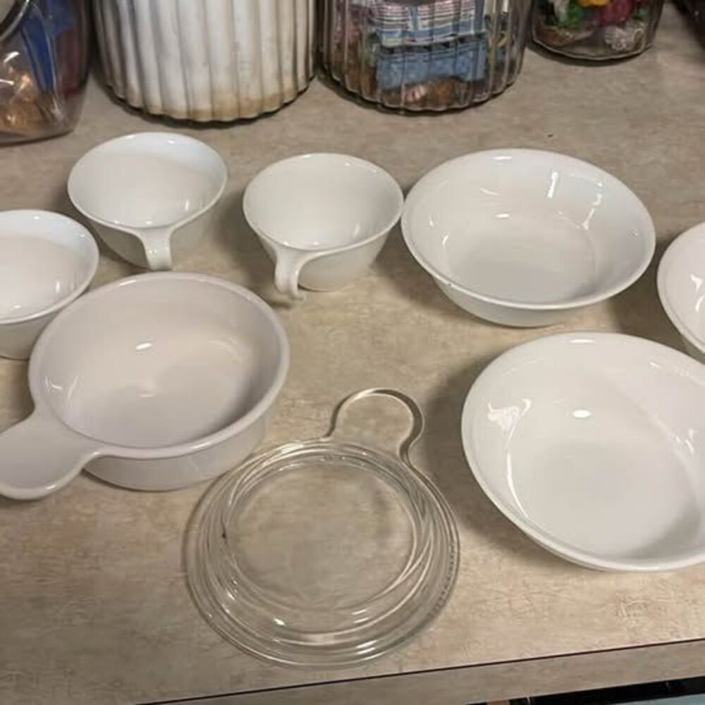 Corelle and CorningWare Grab-It White Dish Set
